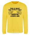 Sweatshirt This is what the worlds bestgrandfather looks like yellow фото