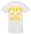 Men's T-Shirt Too cool to be grandpa White фото