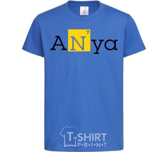 Kids T-shirt Anya royal-blue фото