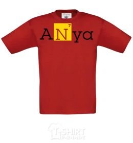 Kids T-shirt Anya red фото