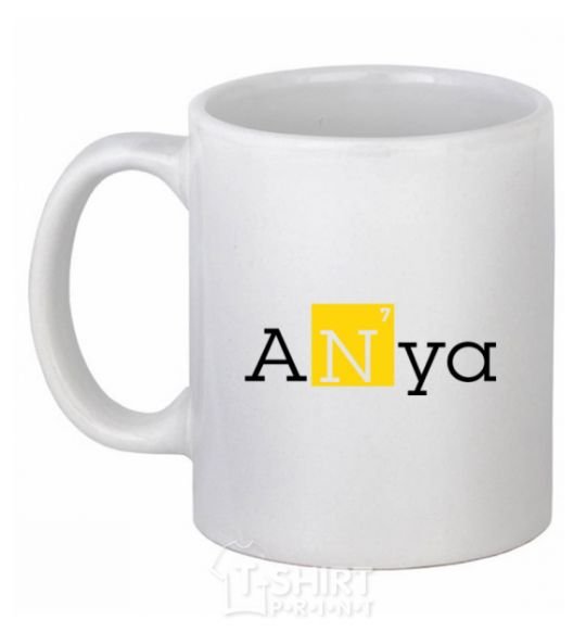 Ceramic mug Anya White фото