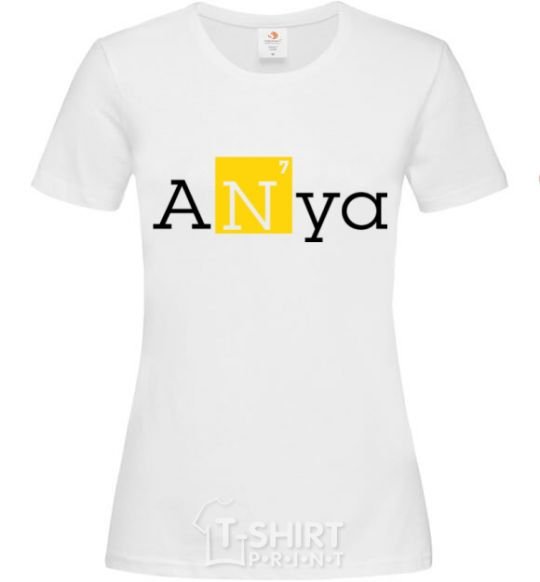 Женская футболка Anya Белый фото