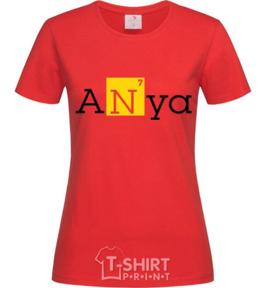 Women's T-shirt Anya red фото