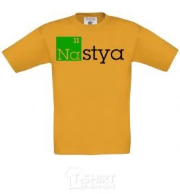 Kids T-shirt Nastya cornsilk фото