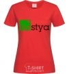 Women's T-shirt Nastya red фото
