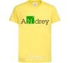 Kids T-shirt Andrey cornsilk фото