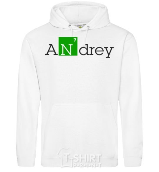 Men`s hoodie Andrey White фото