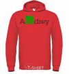 Men`s hoodie Andrey bright-red фото