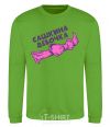 Sweatshirt Sasha's girl bow orchid-green фото