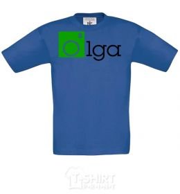 Kids T-shirt Olga royal-blue фото