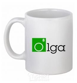 Ceramic mug Olga White фото