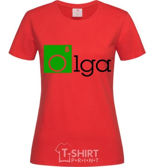 Women's T-shirt Olga red фото