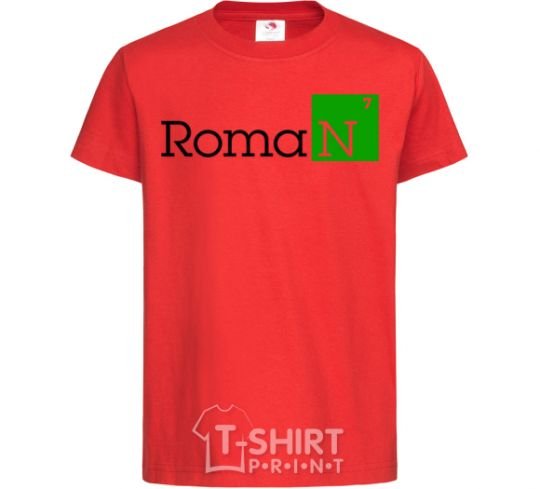 Kids T-shirt Roman red фото