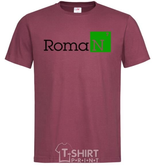 Men's T-Shirt Roman burgundy фото