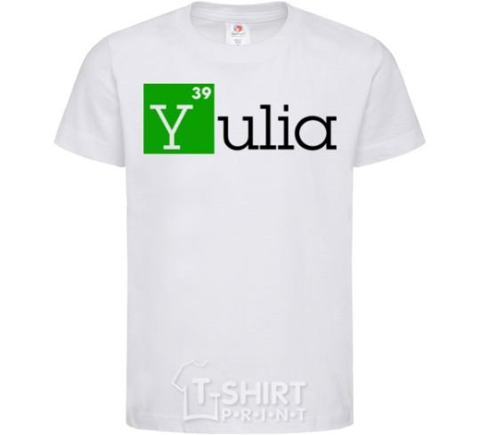 Kids T-shirt Yulia White фото