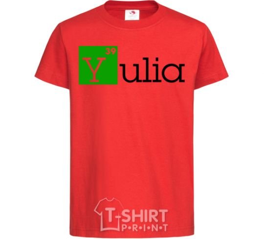 Kids T-shirt Yulia red фото