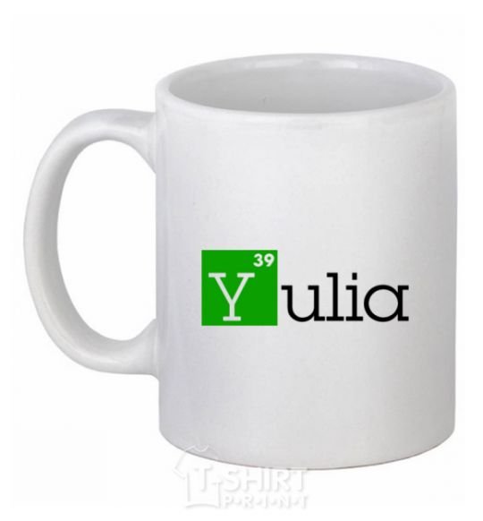 Ceramic mug Yulia White фото