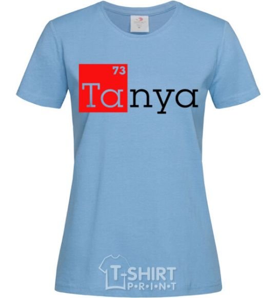 Женская футболка Tanya Голубой фото