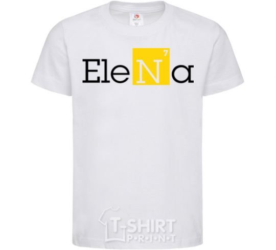 Детская футболка Elena Белый фото