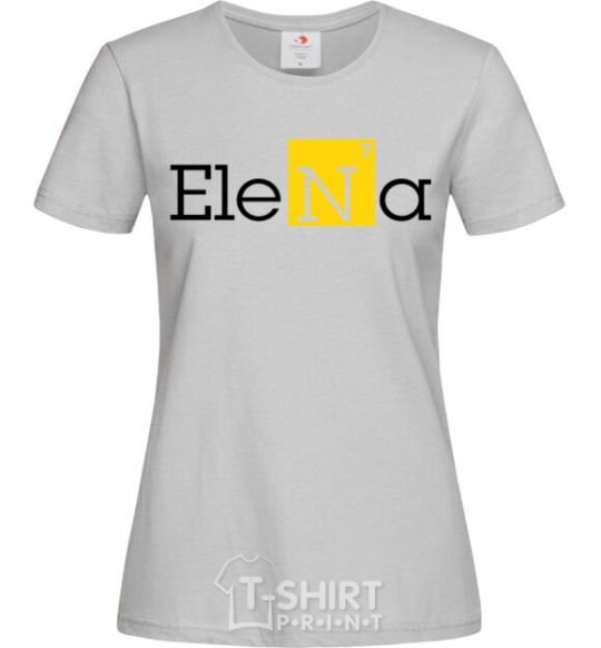 Women's T-shirt Elena grey фото