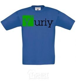 Kids T-shirt Yuriy royal-blue фото