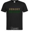 Men's T-Shirt Sergey the man the myth the legend black фото