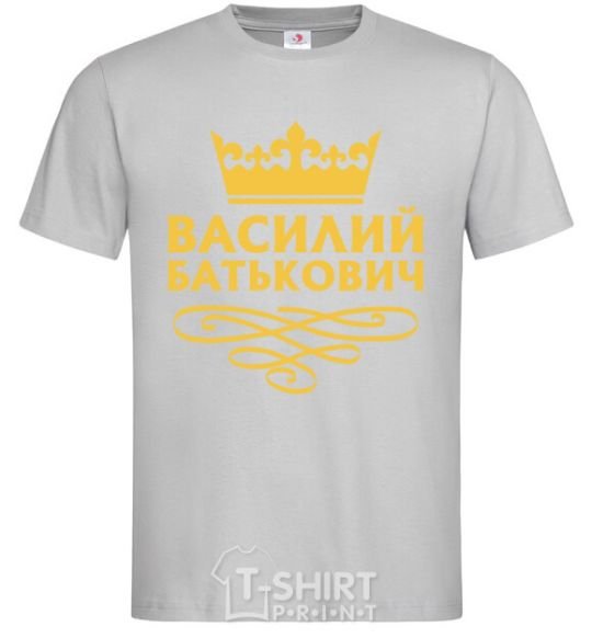 Men's T-Shirt Vasyl Batkovych grey фото
