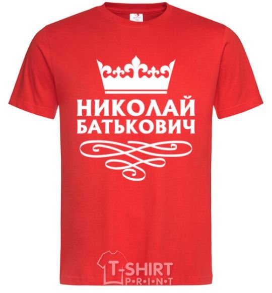 Men's T-Shirt Nikolay Batkovich red фото