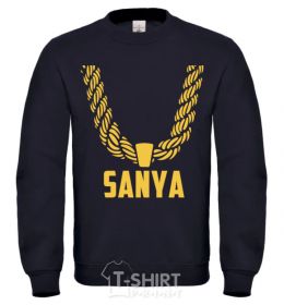 Sweatshirt Sanya gold chain black фото