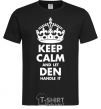 Мужская футболка Keep calm and let Den handle it Черный фото