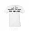 Men's T-Shirt Alex the man the myth the legend White фото