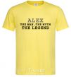 Men's T-Shirt Alex the man the myth the legend cornsilk фото