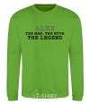 Sweatshirt Alex the man the myth the legend orchid-green фото