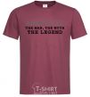 Men's T-Shirt Anatoliy the man the myth the legend burgundy фото