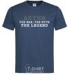 Men's T-Shirt Artem the man the myth the legend navy-blue фото