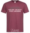Men's T-Shirt Artem the man the myth the legend burgundy фото