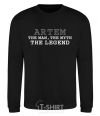 Sweatshirt Artem the man the myth the legend black фото