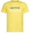 Men's T-Shirt Artur the man the myth the legend cornsilk фото