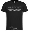 Men's T-Shirt Gregory the man the myth the legend black фото