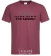 Men's T-Shirt Igor the man the myth the legend burgundy фото