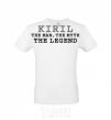 Men's T-Shirt Kiril the man the myth the legend White фото