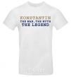 Men's T-Shirt Konstantin the man the myth the legend White фото