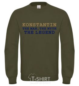 Sweatshirt Konstantin the man the myth the legend sand фото