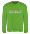 Sweatshirt Nikita the man the myth the legend orchid-green фото