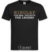 Men's T-Shirt Nikolay the man the myth the legend black фото