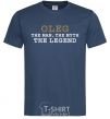 Men's T-Shirt Oleg the man the myth the legend navy-blue фото