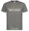 Men's T-Shirt Oleg the man the myth the legend dark-grey фото