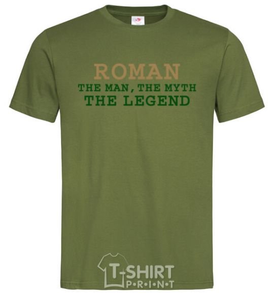 Men's T-Shirt Roman the man the myth the legend millennial-khaki фото