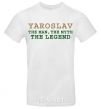 Men's T-Shirt Yaroslav the man the myth the legend White фото