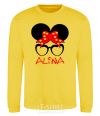 Sweatshirt Alina minnie yellow фото